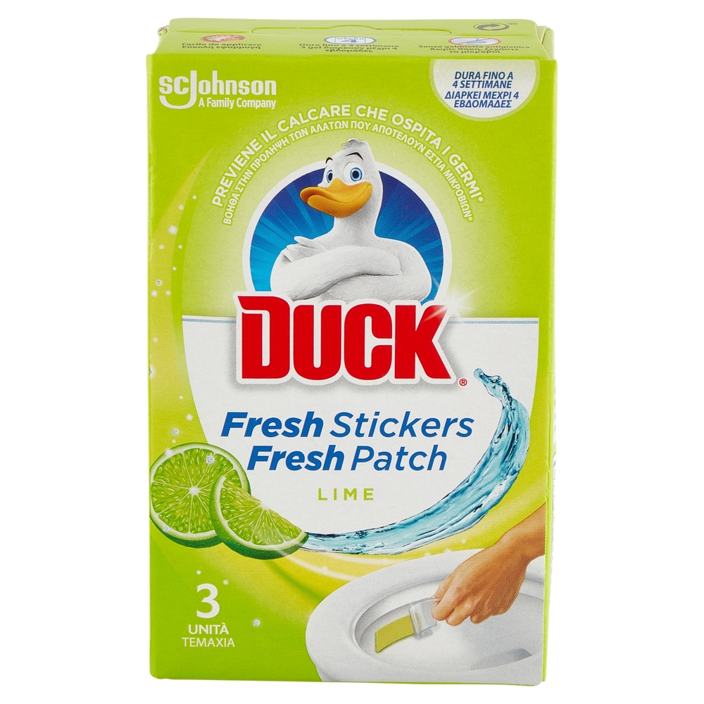 Duck Fresh Stickers Lime, 3 pz